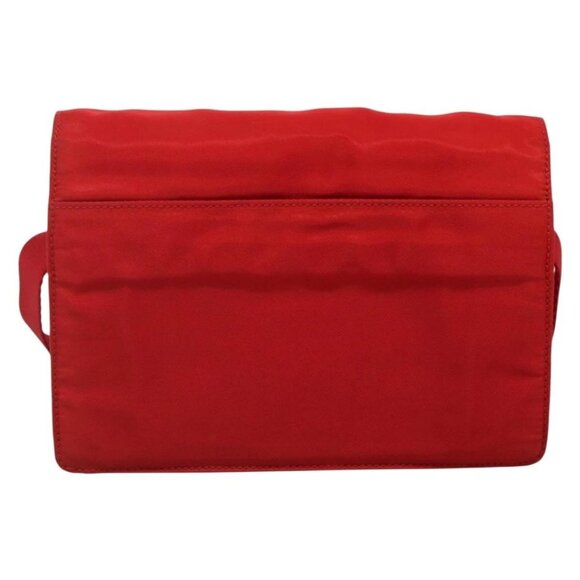 PRADA Shoulder Bag Nylon Red Auth 137444 - Picture 2 of 16